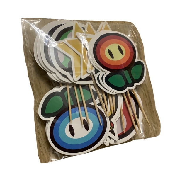 Mario Bros. Nintendo Birthday Party Set Bundle 9 Foot Banner With Freebie - Picture 6 of 10